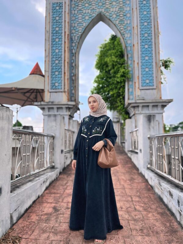 Aralyn Emboidery Denim Dress