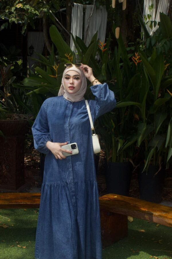 Aurora Denim Dress - Image 2