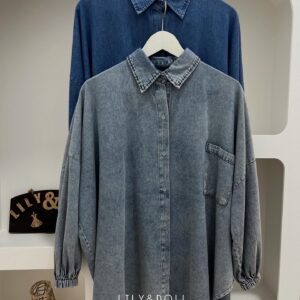 Rhea Denim Loose Casual Top