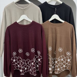 Clarissa Embroidery Knit Shirt