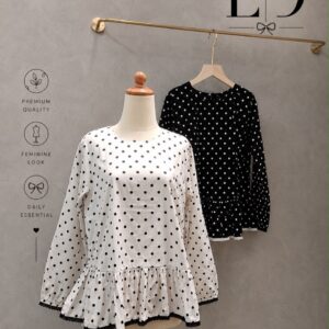 Layka Polkadot Top Cotton